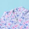 imageInfant Baby Girl Swimsuit OnePiece Long Sleeve Rash Guard with Hat Set Floral Zipper Bathing Suit Leopard Beach WearFlower2