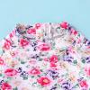 imageInfant Baby Girl Swimsuit OnePiece Long Sleeve Rash Guard with Hat Set Floral Zipper Bathing Suit Leopard Beach WearFlower3