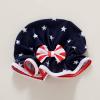 imageInfant Baby Girl Swimsuit OnePiece Long Sleeve Rash Guard with Hat Set Floral Zipper Bathing Suit Leopard Beach WearIndependence Day