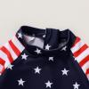 imageInfant Baby Girl Swimsuit OnePiece Long Sleeve Rash Guard with Hat Set Floral Zipper Bathing Suit Leopard Beach WearIndependence Day