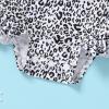 imageInfant Baby Girl Swimsuit OnePiece Long Sleeve Rash Guard with Hat Set Floral Zipper Bathing Suit Leopard Beach WearLeopard