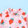 imageInfant Baby Girl Swimsuit OnePiece Long Sleeve Rash Guard with Hat Set Floral Zipper Bathing Suit Leopard Beach WearPinkstrawberry