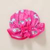 imageInfant Baby Girl Swimsuit OnePiece Long Sleeve Rash Guard with Hat Set Floral Zipper Bathing Suit Leopard Beach WearRosered1