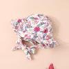 imageInfant Baby Girl Swimsuit OnePiece Long Sleeve Rash Guard with Hat Set Floral Zipper Bathing Suit Leopard Beach WearWhite Purple Flower