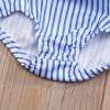 imageYOUNGER TREE Toddler Baby Girls Summer Swimsuit Sleeveless Striped Swimwear TwoPiece Suit Beach BikiniBlue