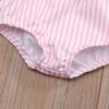 imageYOUNGER TREE Toddler Baby Girls Summer Swimsuit Sleeveless Striped Swimwear TwoPiece Suit Beach BikiniPink