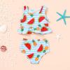 imageYOUNGER TREE Toddler Baby Girls Summer Swimsuit Sleeveless Striped Swimwear TwoPiece Suit Beach BikiniWatermelon Swimsuit