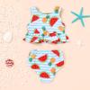 imageYOUNGER TREE Toddler Baby Girls Summer Swimsuit Sleeveless Striped Swimwear TwoPiece Suit Beach BikiniWatermelon Swimsuit