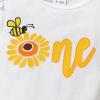 imageNewborn Baby Girls My 1st Birthday Dress Infant Shiny Printed Sequin Bowknot Tutu Princess DressBee One and Sunflower