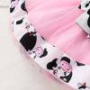imageNewborn Baby Girls My 1st Birthday Dress Infant Shiny Printed Sequin Bowknot Tutu Princess DressHoly Cow im One