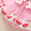 imageNewborn Baby Girls My 1st Birthday Dress Infant Shiny Printed Sequin Bowknot Tutu Princess DressOne in a Melon