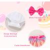 imageNewborn Baby Girls My 1st Birthday Dress Infant Shiny Printed Sequin Bowknot Tutu Princess DressStar Glitter Gradient Tutu