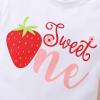 imageNewborn Baby Girls My 1st Birthday Dress Infant Shiny Printed Sequin Bowknot Tutu Princess DressSweet Onestrawberry