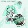 imageToddler Baby Girls Swimsuit OnePiece Zipper Rash Guard Swimwear UPF 50 Sun Protection Bathing Suit with HatGreen