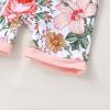 imageToddler Baby Girls Swimsuit OnePiece Zipper Rash Guard Swimwear UPF 50 Sun Protection Bathing Suit with HatPink Flower
