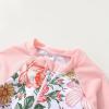 imageToddler Baby Girls Swimsuit OnePiece Zipper Rash Guard Swimwear UPF 50 Sun Protection Bathing Suit with HatPink Flower