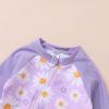 imageToddler Baby Girls Swimsuit OnePiece Zipper Rash Guard Swimwear UPF 50 Sun Protection Bathing Suit with HatPurple