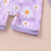 imageToddler Baby Girls Swimsuit OnePiece Zipper Rash Guard Swimwear UPF 50 Sun Protection Bathing Suit with HatPurple