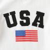 imageYOUNGER TREE 4th of July Toddler Baby Boys Summer Outfits Short Sleeve TShirt American Flag Shorts Independence Day SetsWhitegrey
