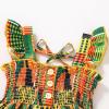 imageYOUNGER TREE African Baby Clothes Girl Dashiki Ankara Outfit SetSleeveless Button Dress