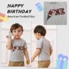 imageYOUNGER TREE Baby Boy Clothes 1 Year Old Boy Clothes First Birthday Outfit Boy Short Sleeve TShirt Infant Boy Summer OutfitsAmerican Football One