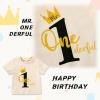 imageYOUNGER TREE Baby Boy Clothes 1 Year Old Boy Clothes First Birthday Outfit Boy Short Sleeve TShirt Infant Boy Summer OutfitsBeige One