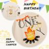imageYOUNGER TREE Baby Boy Clothes 1 Year Old Boy Clothes First Birthday Outfit Boy Short Sleeve TShirt Infant Boy Summer OutfitsHappy Camper One