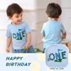 imageYOUNGER TREE Baby Boy Clothes 1 Year Old Boy Clothes First Birthday Outfit Boy Short Sleeve TShirt Infant Boy Summer OutfitsHole in One