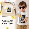 imageYOUNGER TREE Baby Boy Clothes 1 Year Old Boy Clothes First Birthday Outfit Boy Short Sleeve TShirt Infant Boy Summer OutfitsOne Happy Dude