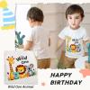 imageYOUNGER TREE Baby Boy Clothes 1 Year Old Boy Clothes First Birthday Outfit Boy Short Sleeve TShirt Infant Boy Summer OutfitsWhite and Wild One