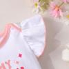 imageYOUNGER TREE Baby Girl 1st Birthday Outfit  My First Birthday Romper ampamp Flared PantsMy One Year