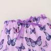 imageYOUNGER TREE Baby Girl 1st Birthday Outfit  My First Birthday Romper ampamp Flared PantsOne Purple Butterfly