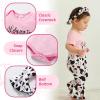 imageYOUNGER TREE Baby Girl 1st Birthday Outfit  My First Birthday Romper ampamp Flared PantsPink Bodysuitcow