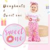 imageYOUNGER TREE Baby Girl 1st Birthday Outfit  My First Birthday Romper ampamp Flared PantsSweet One