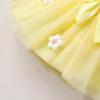 imageYOUNGER TREE Baby Girl 1st Birthday Outfits One Year Old Clothes Romper Tutu Cake Smash Skirt with Headband Baby Girl GiftsCream Yellow Threedimensional Flower