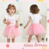 imageYOUNGER TREE Baby Girl 1st Birthday Outfits One Year Old Clothes Romper Tutu Cake Smash Skirt with Headband Baby Girl GiftsSweet One Donutnt Coloured Ball