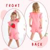imageYOUNGER TREE Baby Girl Clothes Cartoon TShirt Shorts Set Toddler Summer OutfitsPink Strawberry
