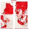 imageYOUNGER TREE Baby Girl Dresses Newborn Girls Dress Floral Baby Girl Summer Clothes Infant Headband Romper OutfitsRed