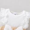 imageYOUNGER TREE Baby Girl Dresses Newborn Girls Dress Floral Baby Girl Summer Clothes Infant Headband Romper OutfitsS7 White