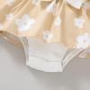 imageYOUNGER TREE Baby Girl Dresses Newborn Girls Dress Floral Baby Girl Summer Clothes Infant Headband Romper OutfitsS7 White