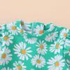 imageYOUNGER TREE Baby Swimsuit Girl Long Sleeve Ruffle Zipper Rash Guard Infant One Piece Swimwear Toddler Bathing Suit GirlGreenFlower23T