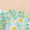 imageYOUNGER TREE Baby Swimsuit Girl Long Sleeve Ruffle Zipper Rash Guard Infant One Piece Swimwear Toddler Bathing Suit GirlGreendaisy