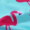 imageYOUNGER TREE Baby Swimsuit Girl Long Sleeve Ruffle Zipper Rash Guard Infant One Piece Swimwear Toddler Bathing Suit GirlPink Blueflamingo