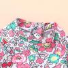 imageYOUNGER TREE Baby Swimsuit Girl Long Sleeve Ruffle Zipper Rash Guard Infant One Piece Swimwear Toddler Bathing Suit GirlPink Floral