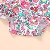 imageYOUNGER TREE Baby Swimsuit Girl Long Sleeve Ruffle Zipper Rash Guard Infant One Piece Swimwear Toddler Bathing Suit GirlPink Floral