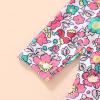 imageYOUNGER TREE Baby Swimsuit Girl Long Sleeve Ruffle Zipper Rash Guard Infant One Piece Swimwear Toddler Bathing Suit GirlPink Floral