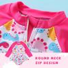 imageYOUNGER TREE Baby Swimsuit Girl Long Sleeve Ruffle Zipper Rash Guard Infant One Piece Swimwear Toddler Bathing Suit GirlPink Long Sleeve  Dinosaur