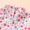 imageYOUNGER TREE Baby Swimsuit Girl Long Sleeve Ruffle Zipper Rash Guard Infant One Piece Swimwear Toddler Bathing Suit GirlPink and Little Flowers
