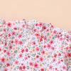 imageYOUNGER TREE Baby Swimsuit Girl Long Sleeve Ruffle Zipper Rash Guard Infant One Piece Swimwear Toddler Bathing Suit GirlPink and Little Flowers