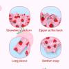 imageYOUNGER TREE Baby Swimsuit Girl Long Sleeve Ruffle Zipper Rash Guard Infant One Piece Swimwear Toddler Bathing Suit GirlPinkstrawberry